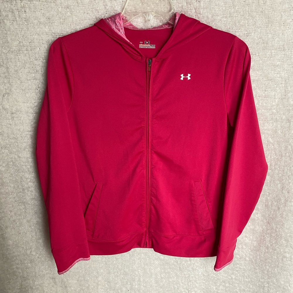 Under Armour Women’s full ZIP Up Hoodie hooded sweatshirt jacket size s small UA